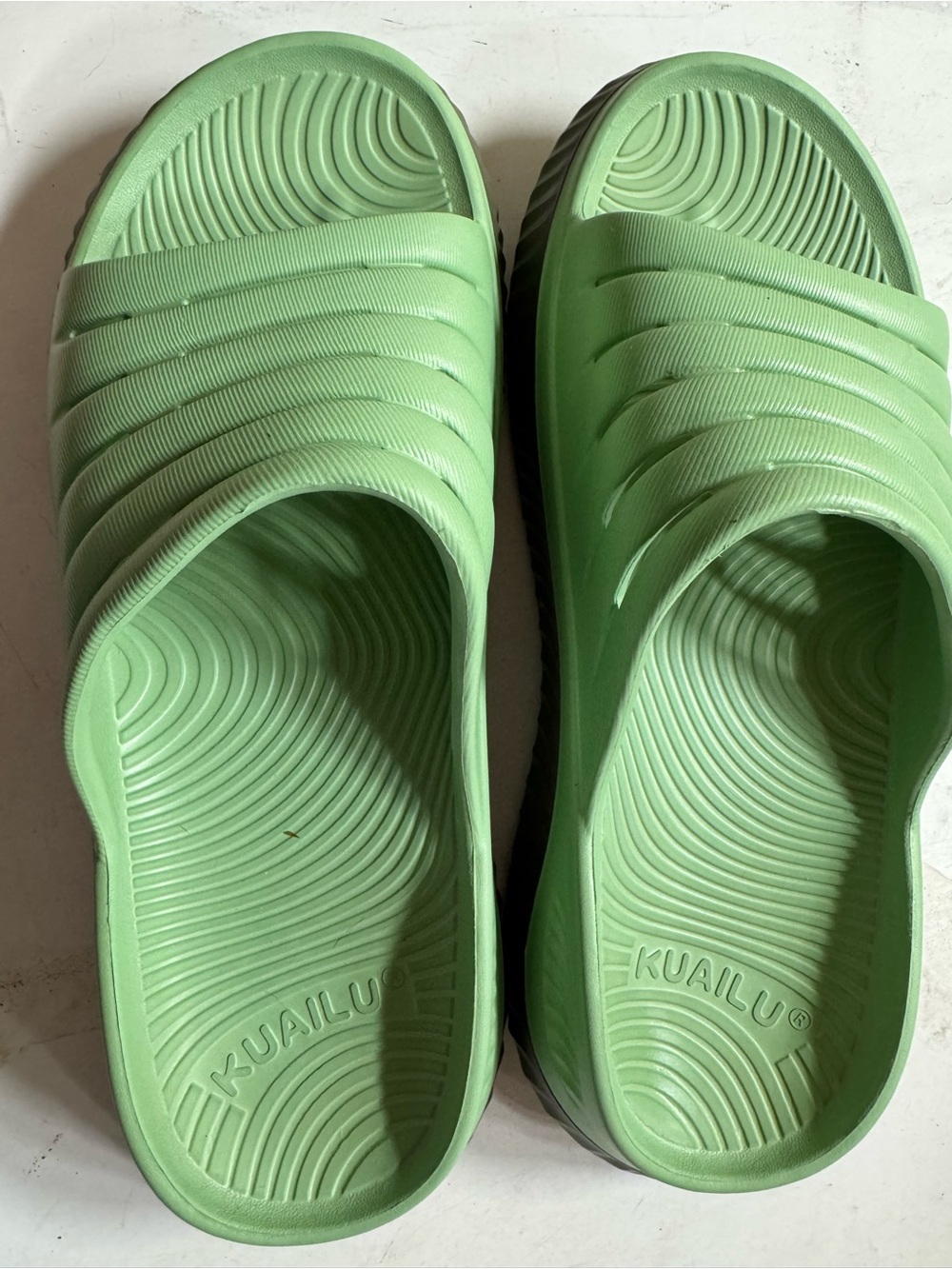 Mint Green KUAILU Slip-On Slide Sandals